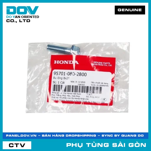 BU LÔNG 8X28 | HONDA PARTS CODE 957010802800 — 957010802800