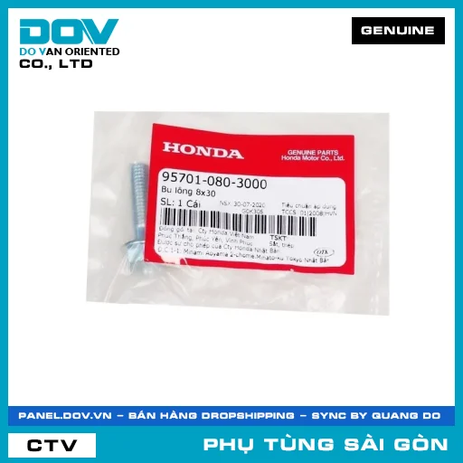 BU LÔNG 8X30 | HONDA PARTS CODE 957010803000 — 957010803000