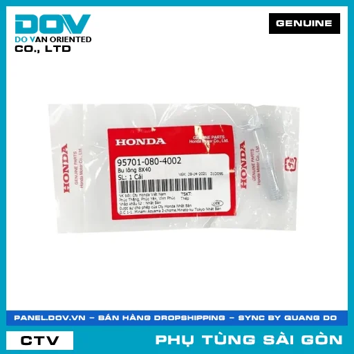BU LÔNG 8X40 | HONDA PARTS CODE 957010804002 — 957010804002
