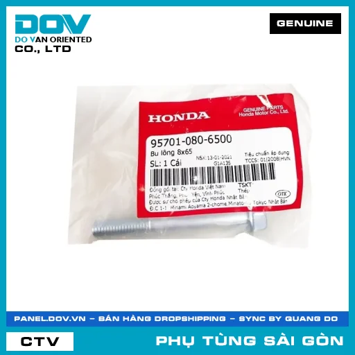 BU LÔNG 8X65 | HONDA PARTS CODE 957010806500 — 957010806500