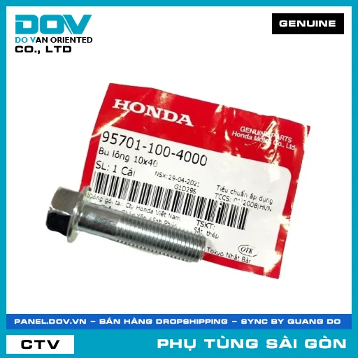 BU LÔNG 10X40 | HONDA PARTS CODE 957011004000 — 957011004000