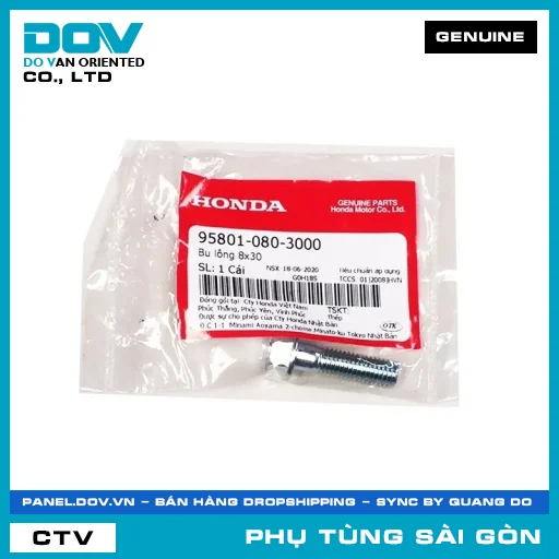 BU LÔNG 8X30 | HONDA PARTS CODE 958010803000 — 958010803000