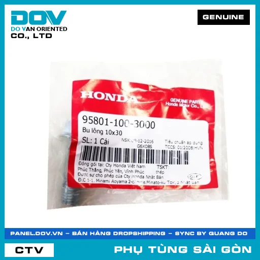 BU LÔNG 10X30 | HONDA PARTS CODE 958011003000 — 958011003000