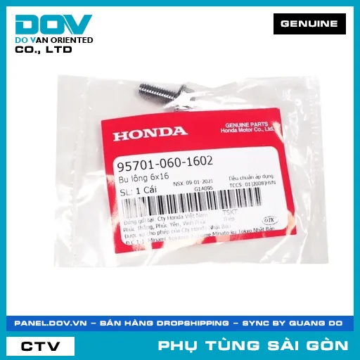 BU LÔNG 10X40 | HONDA PARTS CODE 958011004002 — 958011004002