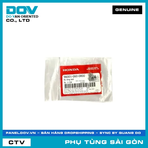 BU LÔNG 6X8 | HONDA PARTS CODE 960010600800 — 960010600800