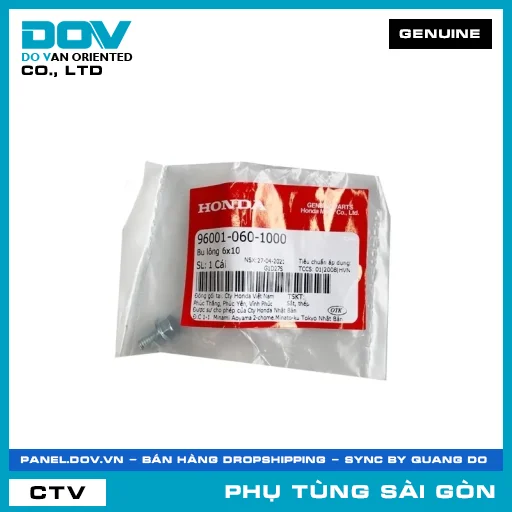 BU LÔNG 6X10 | HONDA PARTS CODE 960010601000 — 960010601000
