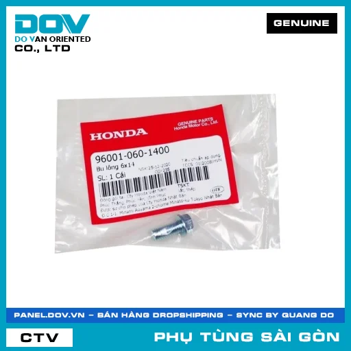 BU LÔNG 6X14 | HONDA PARTS CODE 960010601400 — 960010601400