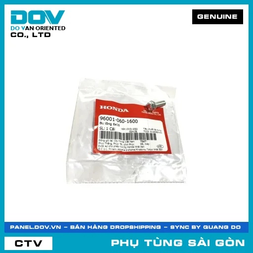 BU LÔNG 6X16 | HONDA PARTS CODE 960010601600 — 960010601600