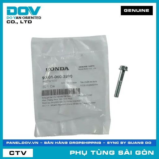 BU LÔNG 6X32 | HONDA PARTS CODE 960010603200 — 960010603200