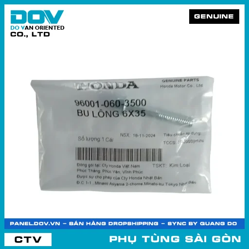 BU LÔNG 6X35 | HONDA PARTS CODE 960010603500 — 960010603500