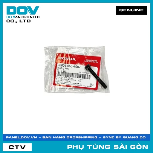 BU LÔNG 6X40 | HONDA PARTS CODE 960010604007 — 960010604007