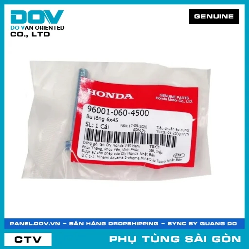 BU LÔNG 6X45 | HONDA PARTS CODE 960010604500 — 960010604500