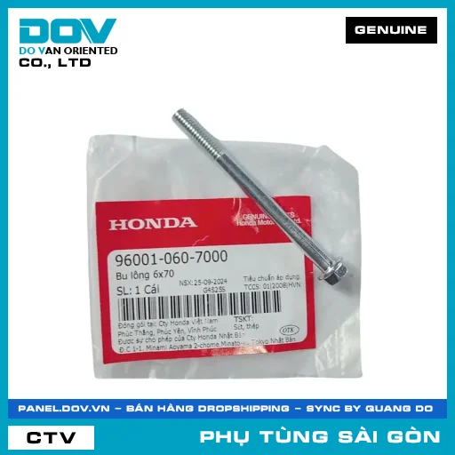 BU LÔNG 6X70 | HONDA PARTS CODE 960010607000 — 960010607000
