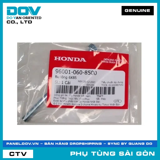 BU LÔNG 6X85 | HONDA PARTS CODE 960010608500 — 960010608500