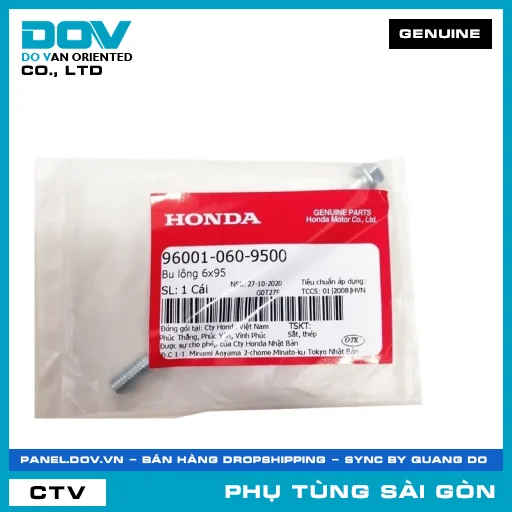 BU LÔNG 6X95 | HONDA PARTS CODE 960010609500 — 960010609500