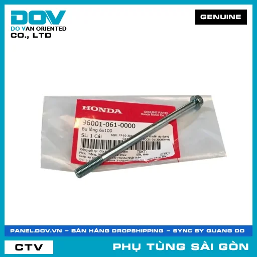 BU LÔNG 6X100 | HONDA PARTS CODE 960010610000 — 960010610000