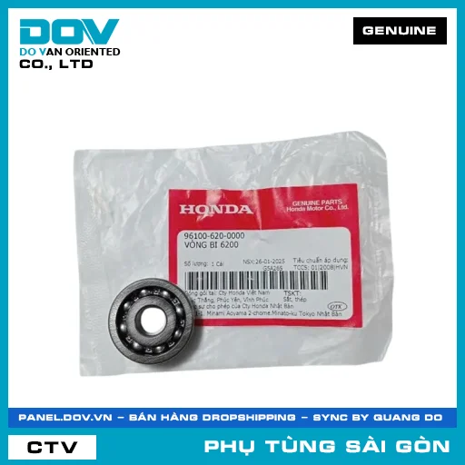 VÒNG BI 6200 | HONDA PARTS CODE 961006200000 — 961006200000