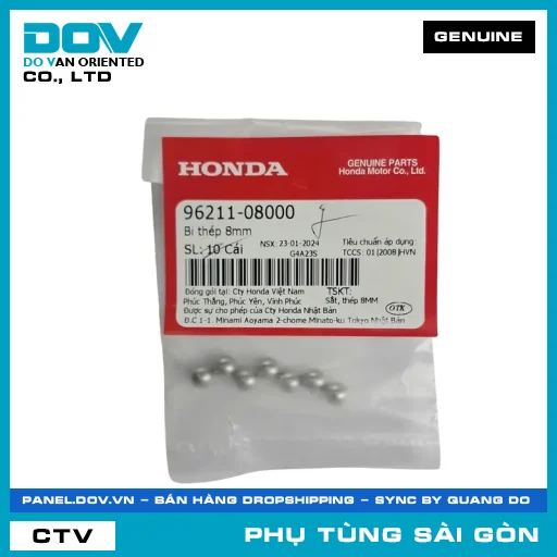BI THÉP 8MM | HONDA PARTS CODE 9621108000 — 9621108000