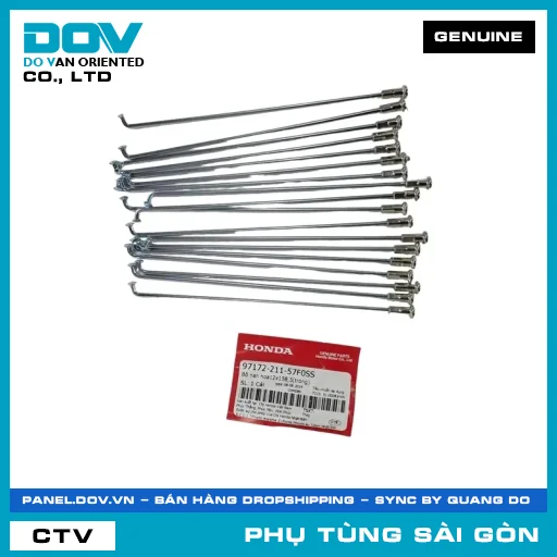BỘ NAN HOA12X158,5(TRONG) | HONDA PARTS CODE 9717221157F0SS — 9717221157F0SS