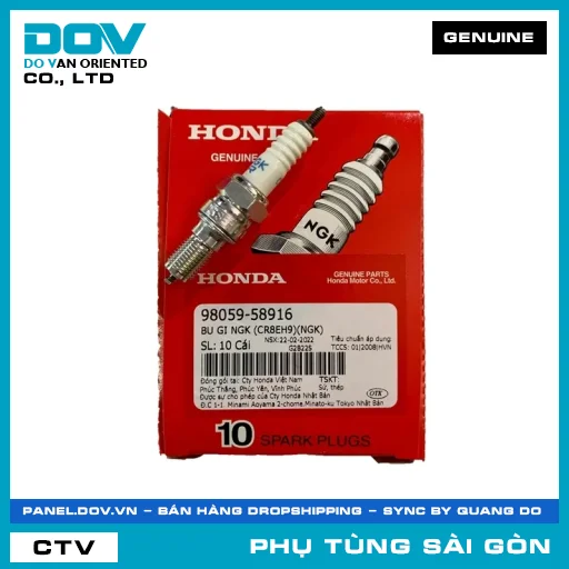 BU GI NGK (CR8EH9)(NGK) | HONDA PARTS CODE 9805958916 — 9805958916