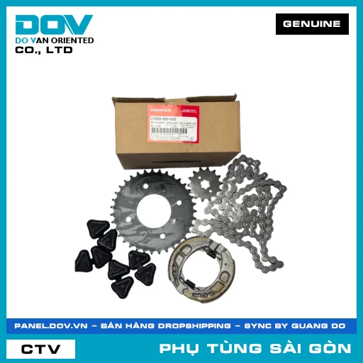 BỘ BỐ THẮNG-NHÔNG XÍCH-CAO SU GIẢM CHẤN | HONDA PARTS CODE CP008K89600 — CP008K89600