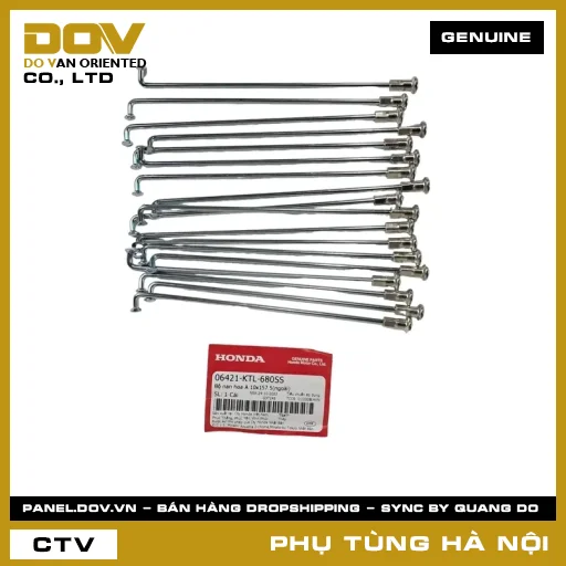 MÃ PHỤ TÙNG : 06421KTL680SS BỘ NAN HOA A 10X157.5(NGOÀI) — 06421KTL680SS