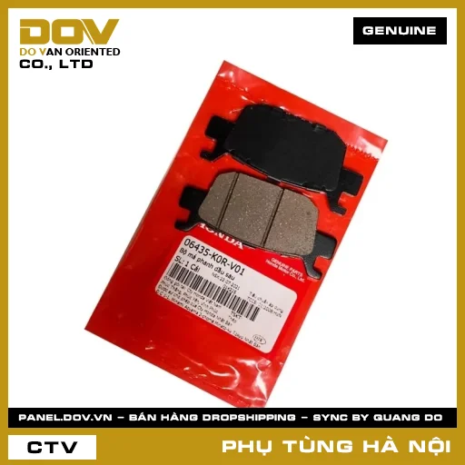 MÃ PHỤ TÙNG : 06435K0RV01 BỘ MÁ PHANH DẦU SAU — 06435K0RV01