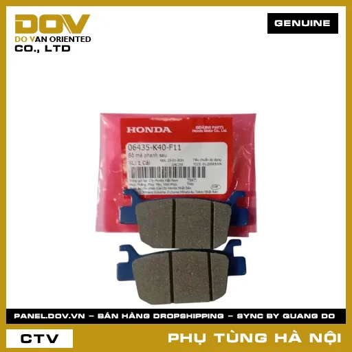 MÃ PHỤ TÙNG : 06435K40F11 BỘ MÁ PHANH SAU — 06435K40F11
