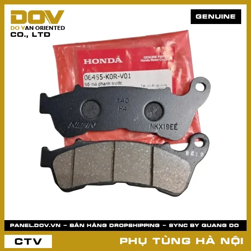 MÃ PHỤ TÙNG : 06455K0RV01 BỘ MÁ PHANH TRƯỚC — 06455K0RV01