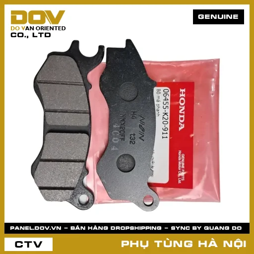 MÃ PHỤ TÙNG : 06455K20911 BỘ MÁ PHANH — 06455K20911