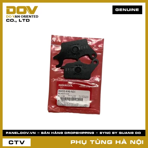 MÃ PHỤ TÙNG : 06455K46N21 MÁ PHANH TRƯỚC — 06455K46N21