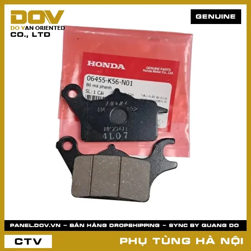 MÃ PHỤ TÙNG : 06455K56N01 BỘ MÁ PHANH — 06455K56N01