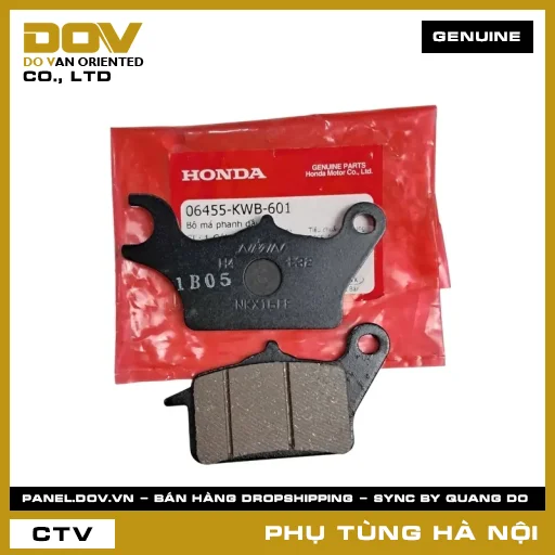 MÃ PHỤ TÙNG : 06455KWB601 BỘ MÁ PHANH DẦU — 06455KWB601