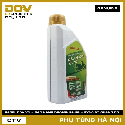 MÃ PHỤ TÙNG : 082322MAK0LVD CHAI DẦU ĐỘNG CƠ XE SỐ SL-MA10W-30 800ML — 082322MAK0LVD