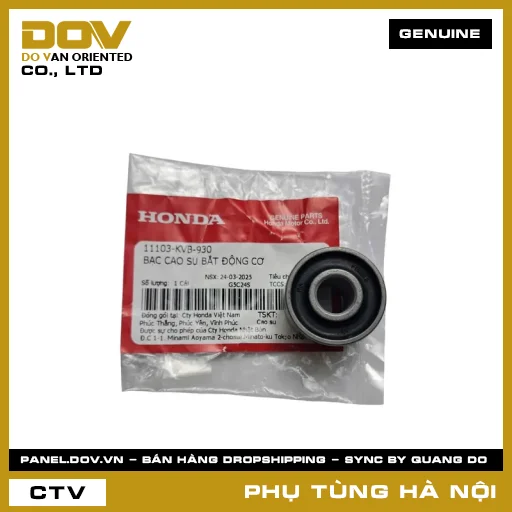 MÃ PHỤ TÙNG : 11103KVB930 BẠC CAO SU BẮT ĐỘNG CƠ — 11103KVB930
