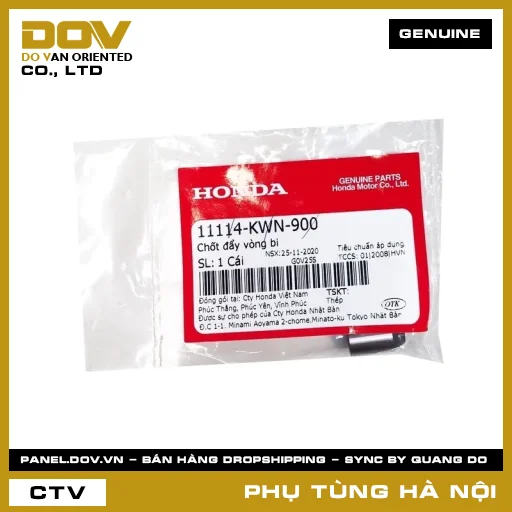 MÃ PHỤ TÙNG : 11114KWN900 CHỐT ĐẨY VÒNG BI — 11114KWN900