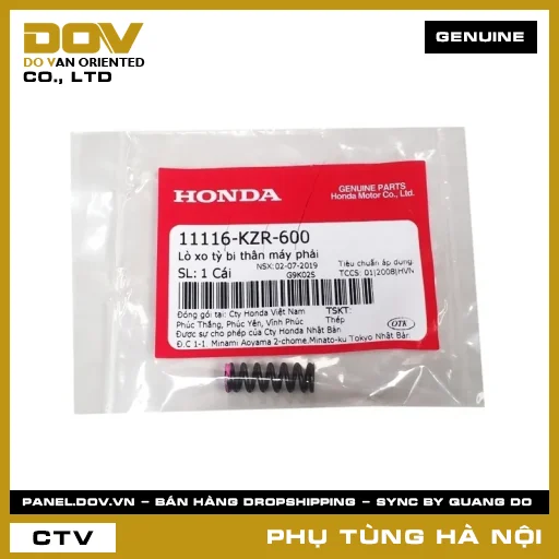 MÃ PHỤ TÙNG : 11116KZR600 LÒ XO TỲ BI THÂN MÁY PHẢI — 11116KZR600