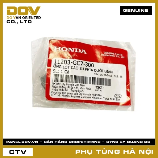MÃ PHỤ TÙNG : 11203GC7300 ỐNG LÓT CAO SU PHÍA DƯỚI GIẢM — 11203GC7300