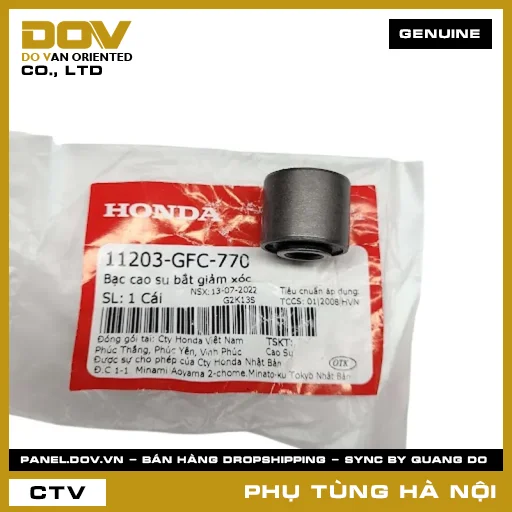 MÃ PHỤ TÙNG : 11203GFC770 BẠC CAO SU BẮT GIẢM XÓC — 11203GFC770