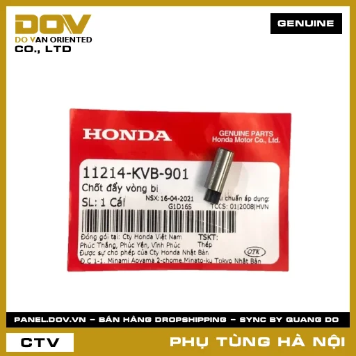 MÃ PHỤ TÙNG : 11214KVB901 CHỐT ĐẨY VÒNG BI — 11214KVB901