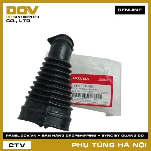 MÃ PHỤ TÙNG : 11345GFM900 ỐNG HÚT KHÍ BUỒNG DÂY ĐAI TRÁI — 11345GFM900