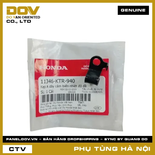 MÃ PHỤ TÙNG : 11346KTR940 KẸP A DÂY CẢM BIẾN NHIỆT ĐỘ DẦU — 11346KTR940