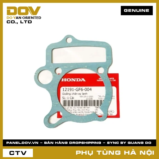 MÃ PHỤ TÙNG : 12191GF6004 GIOĂNG CHÂN XY LANH — 12191GF6004