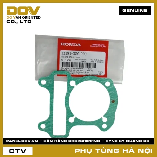 MÃ PHỤ TÙNG : 12191GGC900 GIOĂNG CHÂN XYLANH — 12191GGC900