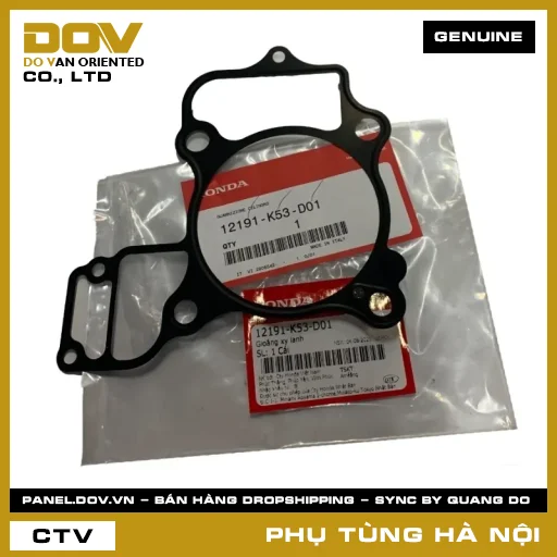 MÃ PHỤ TÙNG : 12191K53D01 GIOĂNG XY LANH — 12191K53D01