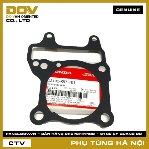 MÃ PHỤ TÙNG : 12191K97T01 GIOĂNG XY LANH — 12191K97T01