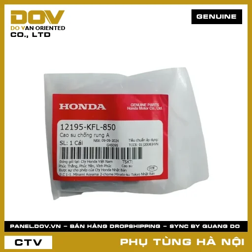 MÃ PHỤ TÙNG : 12195KFL850 CAO SU CHỐNG RUNG A — 12195KFL850