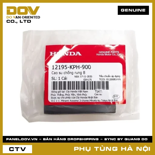 MÃ PHỤ TÙNG : 12195KPH900 CAO SU CHỐNG RUNG B — 12195KPH900