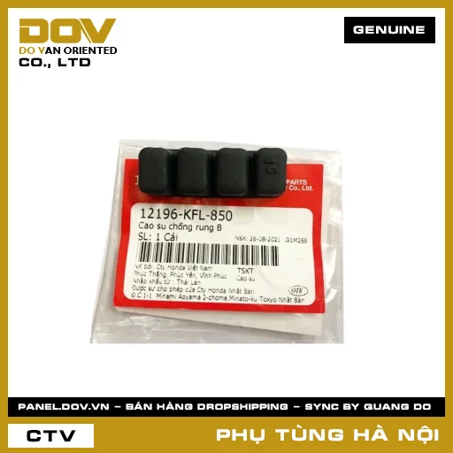 MÃ PHỤ TÙNG : 12196KFL850 CAO SU CHỐNG RUNG B — 12196KFL850
