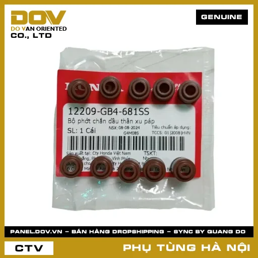 MÃ PHỤ TÙNG : 12209GB4681SS BỘ PHỚT CHẮN DẦU THÂN XU PÁP — 12209GB4681SS